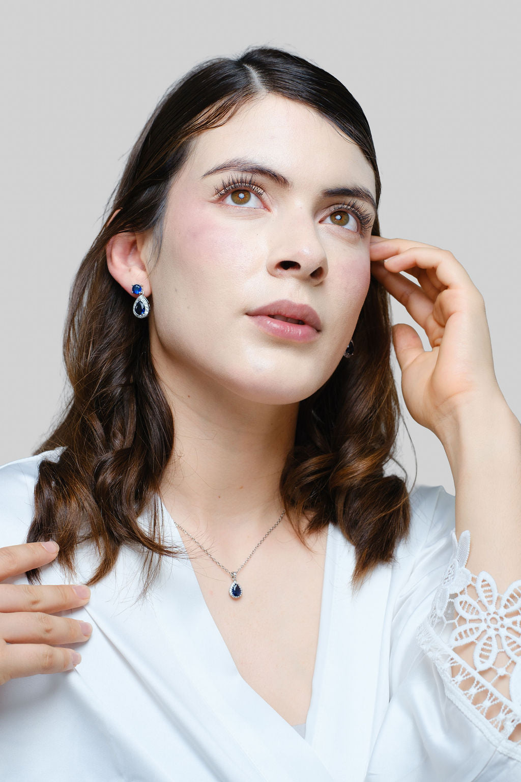 Set de Aretes Esther y Collar Deimar